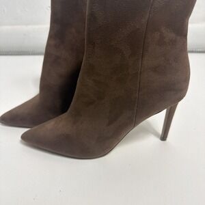Forever 21‎ Brown Faux Suede Stiletto Booties Women's Size 5.5